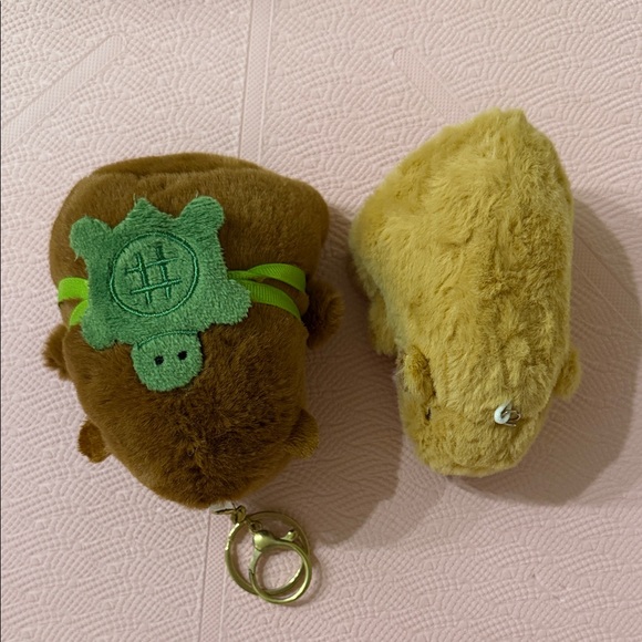 2 Set: Capybara Keychains - Tan - Picture 4 of 4